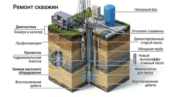 Ремонт скважин в Екатеринбурге и области